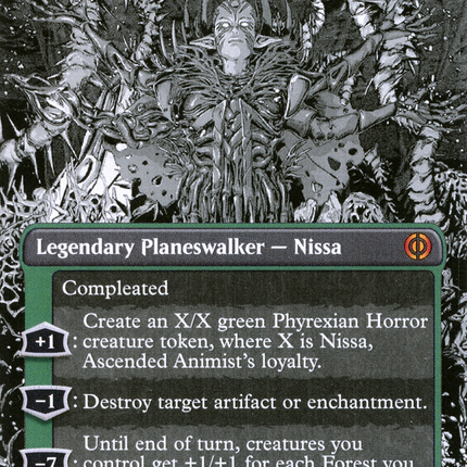 Nissa, Ascended Animist (Borderless Manga) [Phyrexia: All Will Be One]