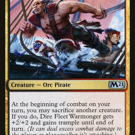 Dire Fleet Warmonger [Core Set 2021]