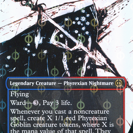 Ovika, Enigma Goliath (Borderless Ichor Step-and-Compleat Foil) [Phyrexia: All Will Be One]