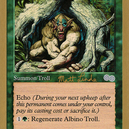 Albino Troll (Matt Linde) [World Championship Decks 1999]
