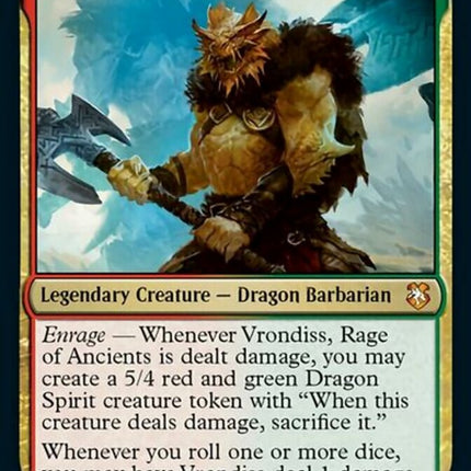 Vrondiss, Rage of Ancients (Display Commander) [Dungeons & Dragons: Adventures in the Forgotten Realms Commander]