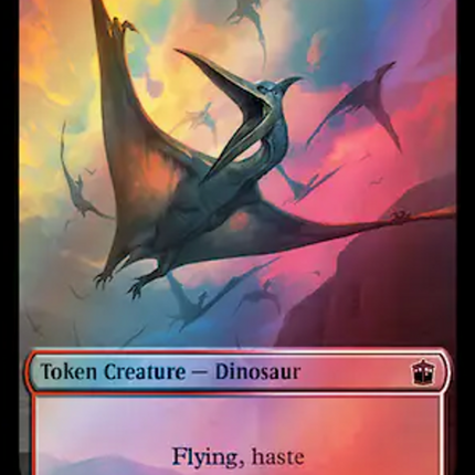 Soldier // Dinosaur Double-Sided Token (Surge Foil) [Doctor Who Tokens]
