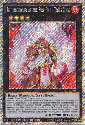 Brotherhood of the Fire Fist - Tiger King [CT11-EN001] Secret Rare