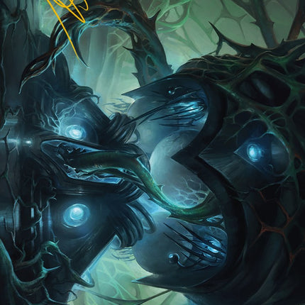 Expand the Sphere Art Card (Gold-Stamped Signature) [Phyrexia: All Will Be One Art Series]