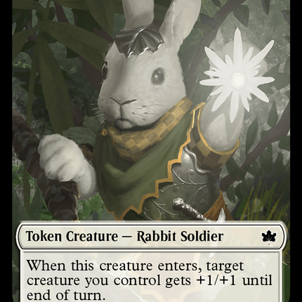 Intrepid Rabbit Token [Bloomburrow Tokens]