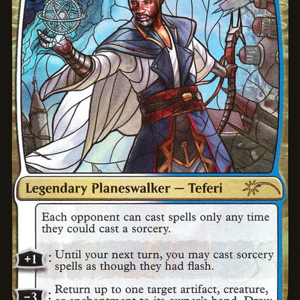 Teferi, Time Raveler (Stained Glass) [Secret Lair Drop Promos]