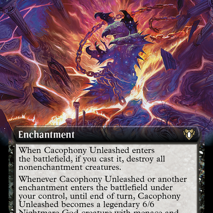Cacophony Unleashed (Extended Art) [Commander Masters]