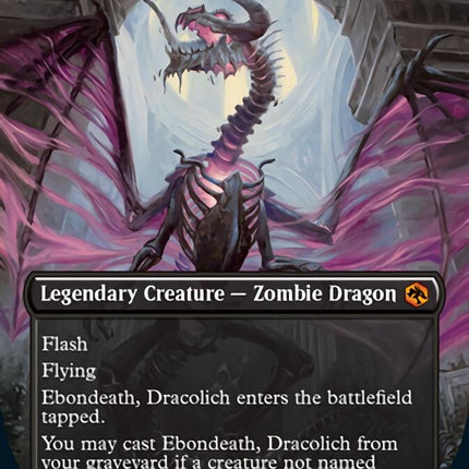 Ebondeath, Dracolich (Borderless Alternate Art) [Dungeons & Dragons: Adventures in the Forgotten Realms]