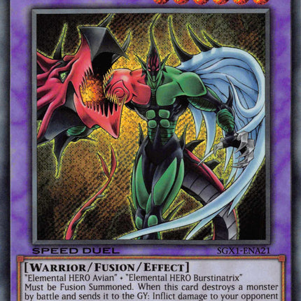 Elemental HERO Flame Wingman [SGX1-ENA21] Secret Rare