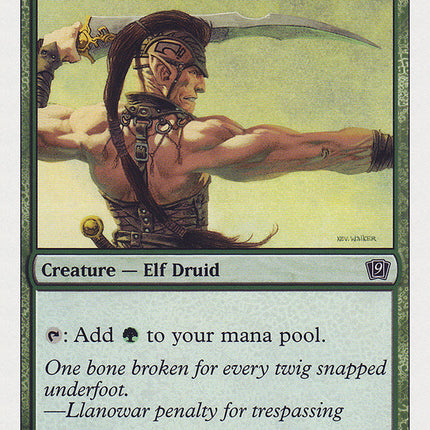 Llanowar Elves (9th Edition) [Oversize Cards]