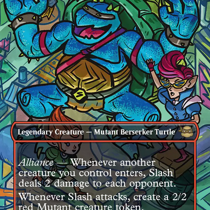 Slash, Reptile Rampager (Borderless) [Teenage Mutant Ninja Turtles]