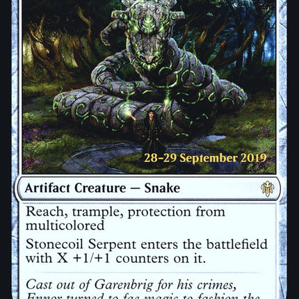 Stonecoil Serpent [Throne of Eldraine Prerelease Promos]