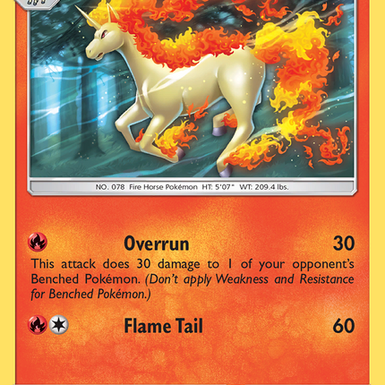 Rapidash (24/236) [Sun & Moon: Cosmic Eclipse]