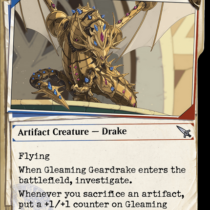 Gleaming Geardrake (Showcase) [Murders at Karlov Manor]