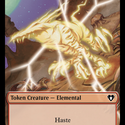 Human Soldier // Elemental (0025) Double-Sided Token [Commander Masters Tokens]
