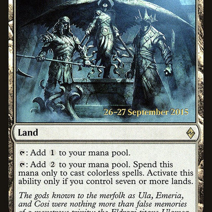 Shrine of the Forsaken Gods [Battle for Zendikar Prerelease Promos]