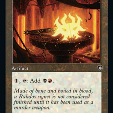 Rakdos Signet (Retro) [The Brothers' War Commander]