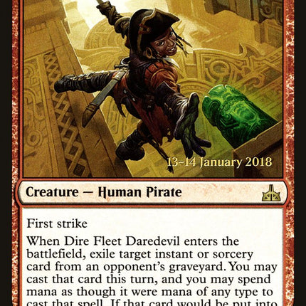 Dire Fleet Daredevil [Rivals of Ixalan Prerelease Promos]