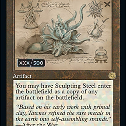 Sculpting Steel (Retro Schematic) (Serialized) [The Brothers' War Retro Artifacts]