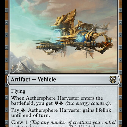 Aethersphere Harvester (Ripple Foil) [Modern Horizons 3 Commander]