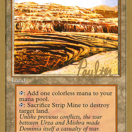Strip Mine (Preston Poulter) [Pro Tour Collector Set]