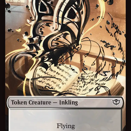 Inkling (0007) // Spirit (0011) Double-Sided Token [Secrets of Strixhaven Tokens]