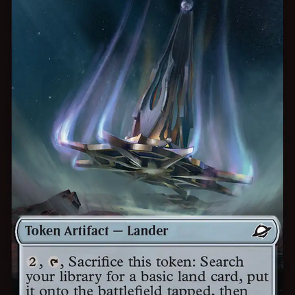 Human Soldier // Lander (0004) Doubled-Sided Token [Edge of Eternities Tokens]