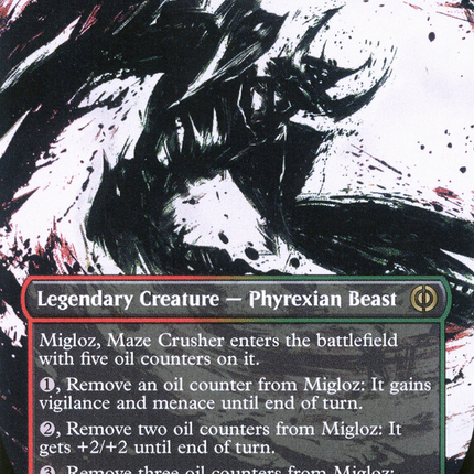 Migloz, Maze Crusher (Borderless Ichor) [Phyrexia: All Will Be One]