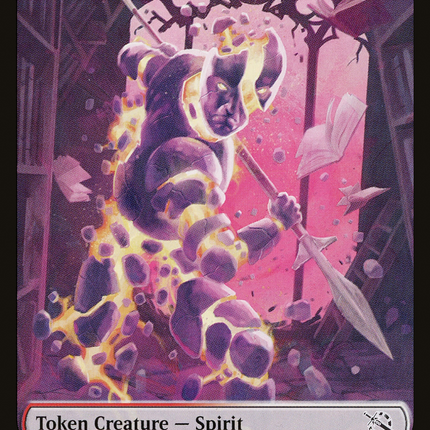 Monk // Spirit (13) Double-Sided Token [March of the Machine Tokens]