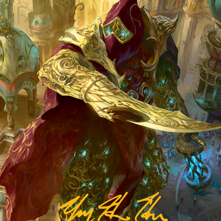 Baral, Chief of Compliance Art Card (Gold-Stamped Signature) [March of the Machine Art Series]