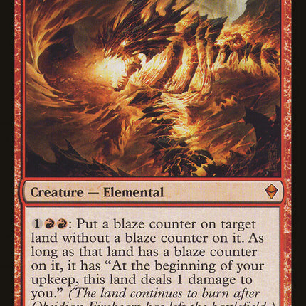 Obsidian Fireheart [Zendikar]