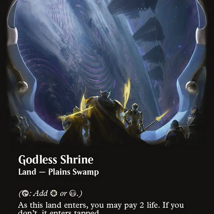 Godless Shrine (Borderless) (Galaxy Foil) [Edge of Eternities]