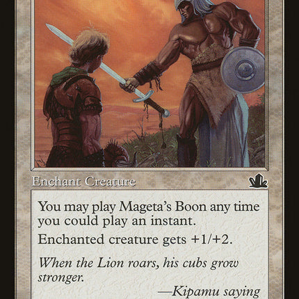 Mageta's Boon [Prophecy]