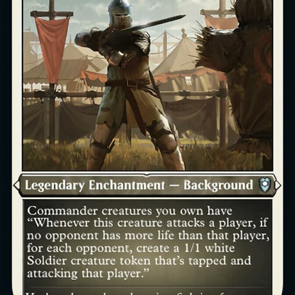 Veteran Soldier (Foil Etched) [Commander Legends: Battle for Baldur's Gate]