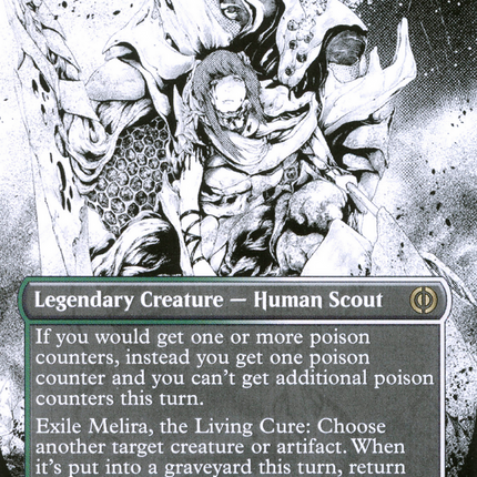 Melira, the Living Cure (Borderless Manga) [Phyrexia: All Will Be One]