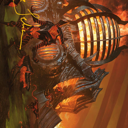 Urabrask's Forge Art Card (Gold-Stamped Signature) [Phyrexia: All Will Be One Art Series]