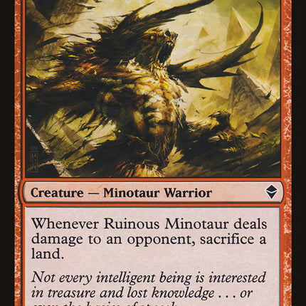 Ruinous Minotaur [Zendikar]
