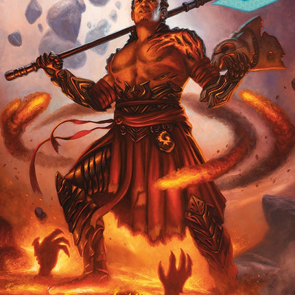 Koth, Fire of Resistance Art Card (Gold-Stamped Signature) [Phyrexia: All Will Be One Art Series]