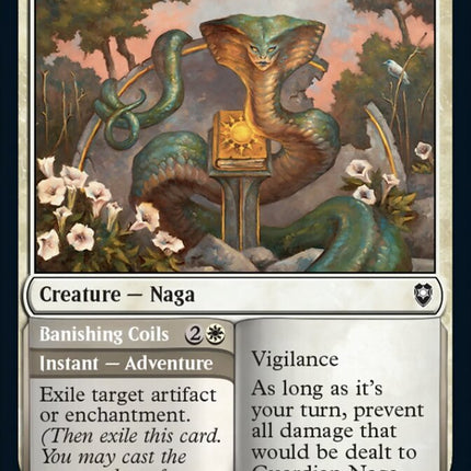 Guardian Naga // Banishing Coils [Commander Legends: Battle for Baldur's Gate]