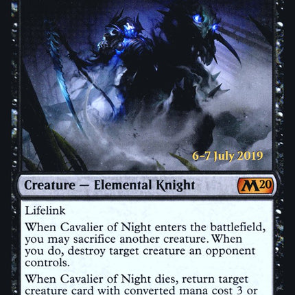 Cavalier of Night [Core Set 2020 Prerelease Promos]