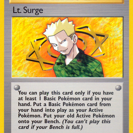 Lt. Surge (101/132) [Gym Heroes 1st Edition]