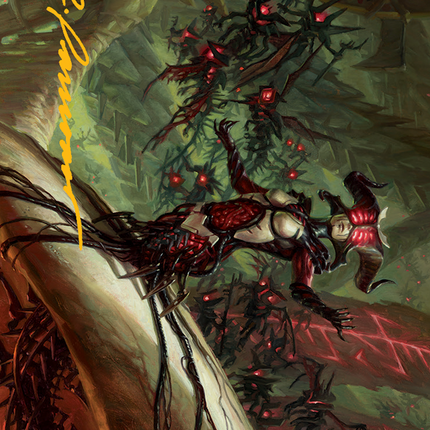 Sheoldred Art Card (Gold-Stamped Signature) [March of the Machine Art Series]