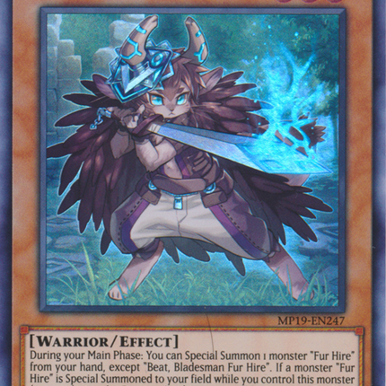 Beat, Bladesman Fur Hire [MP19-EN247] Ultra Rare