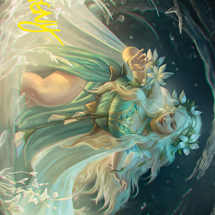 Goldberry, River-Daughter Art Card (Gold-Stamped Signature) [The Lord of the Rings: Tales of Middle-earth Art Series]