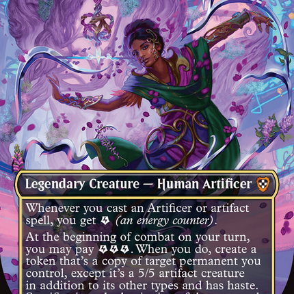 Saheeli, Radiant Creator (Borderless) [Aetherdrift Commander]