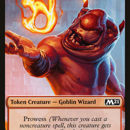 Demon // Goblin Wizard Double-Sided Token [Core Set 2021 Tokens]