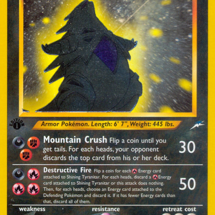 Shining Tyranitar (113/105) [Neo Destiny 1st Edition]