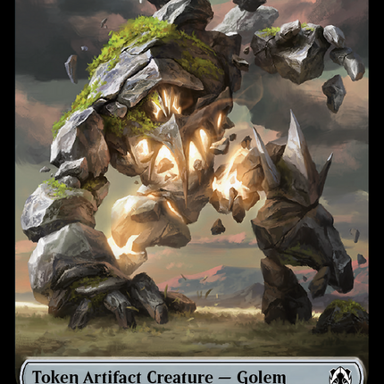 Golem // Blood Double-Sided Token [March of the Machine Commander Tokens]