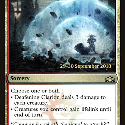 Deafening Clarion [Guilds of Ravnica Prerelease Promos]