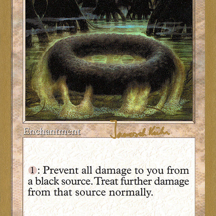 Circle of Protection: Black (Janosch Kuhn) (SB) [World Championship Decks 1997]